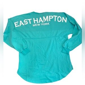 Spirit Jersey Small NWT Teal green East Hampton New York